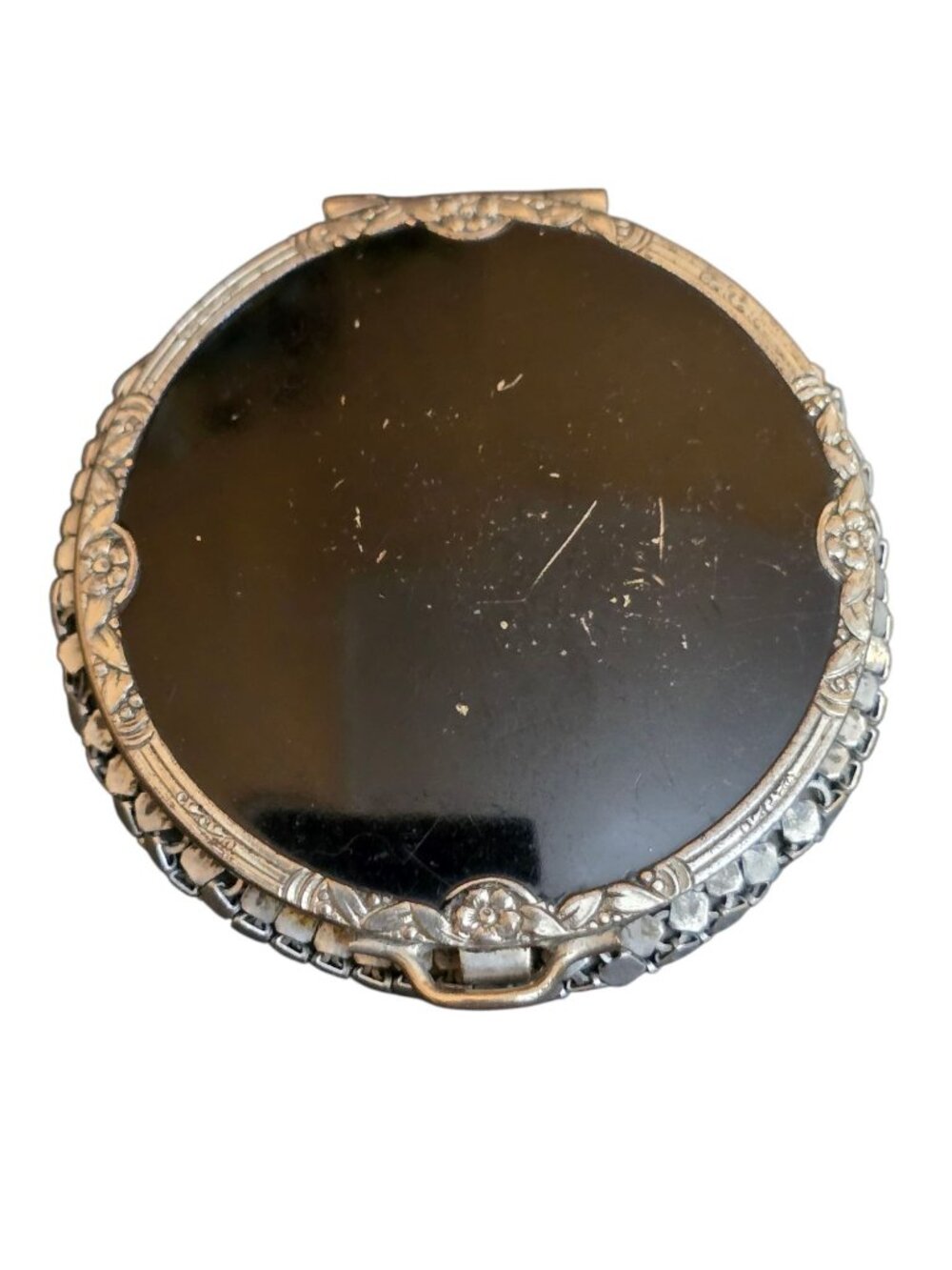 Vintage Evans Mesh Art Deco Compact (A9296)